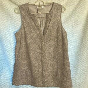 Kenar medium Linen Blend Sleeveless Top!